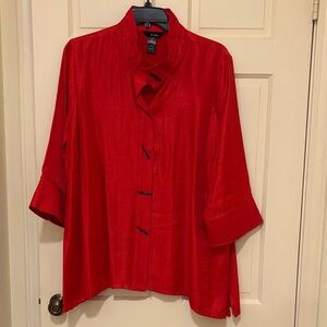 Ali Miles Scarlet Blouse